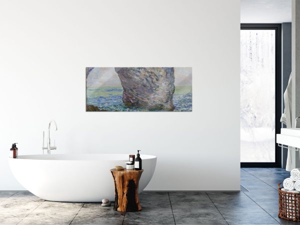 Claude Monet - Die Manneporte bei Étretat, Glasbild Panorama Online-Verkauf – Bild 4