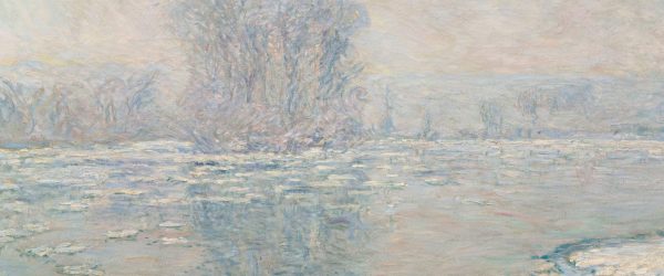 Claude Monet - Eisschollen, Glasbild Panorama Rabatt – Bild 5