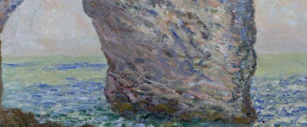 Claude Monet - Die Manneporte bei Étretat, Glasbild Panorama Online-Verkauf – Bild 5