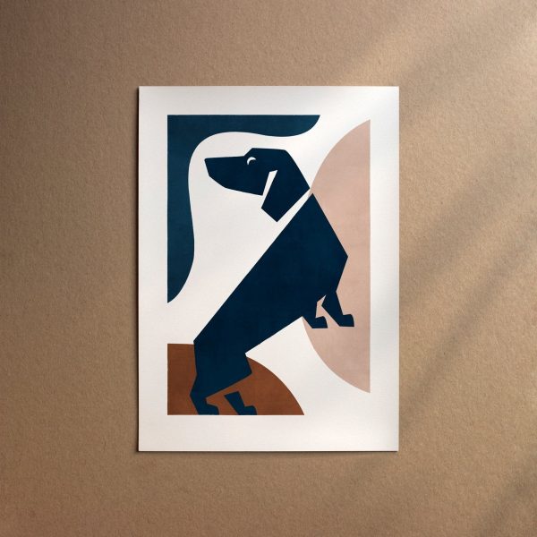 Dachshund - Smooth  [Form-Moon] Im Angebot