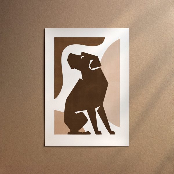 Border Terrier  [Form-Chocolate] Im Angebot