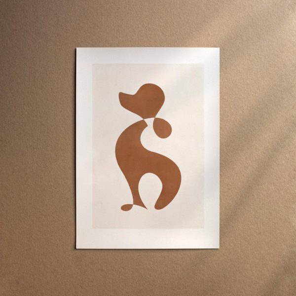 Poodle - Miniature  [Abstract-Chocolate] Im Angebot