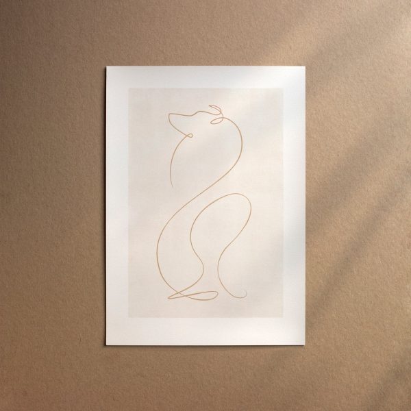 Collie - Rough  [Line-Cream] Verkauf