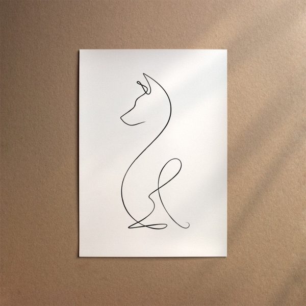 Rat Terrier  [Line-Black] Angebot