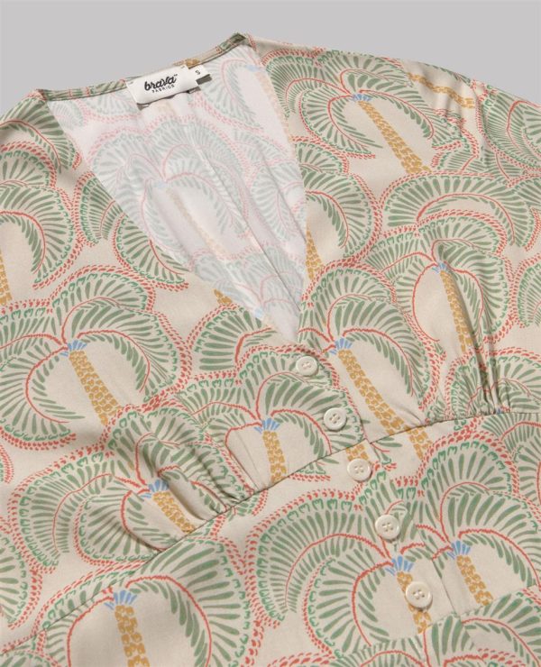 Borneo V-Neck Dress Schn?ppchen – Bild 3
