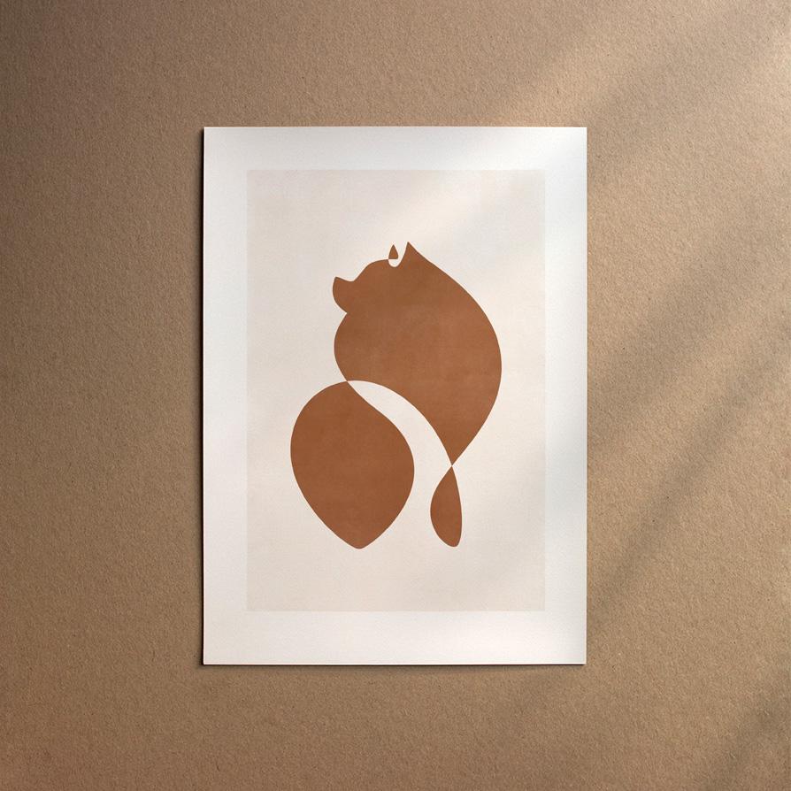 Pomeranian – German Spitz  [Abstract-Chocolate] Mode