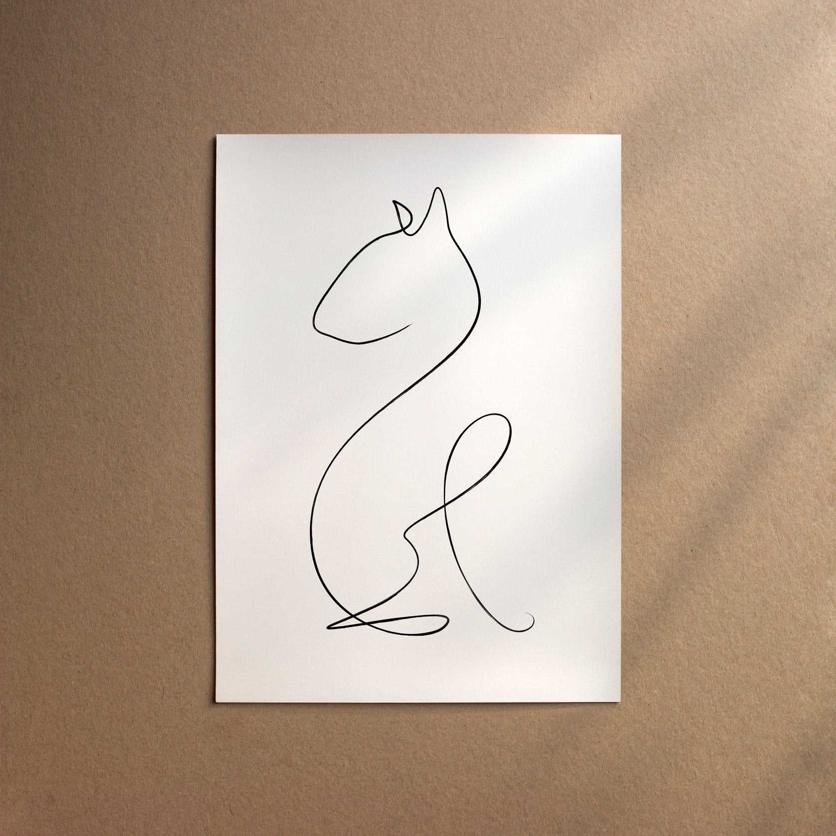 Bull Terrier – Miniature  [Line-Black] Online-Schn?ppchen